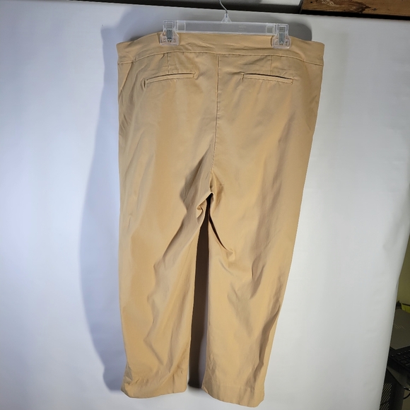 Chicos Bridgitte slim Ankle Pant Khaki Slimming Panel Stretch Fabric Size 20 - Picture 4 of 11